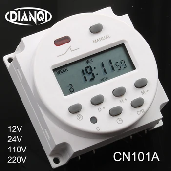 

Stable CN101A 12V Digital LCD Power Timer weekly Programmable Time Switch Relay 8A TO 16A CN101 with protective cover weekly