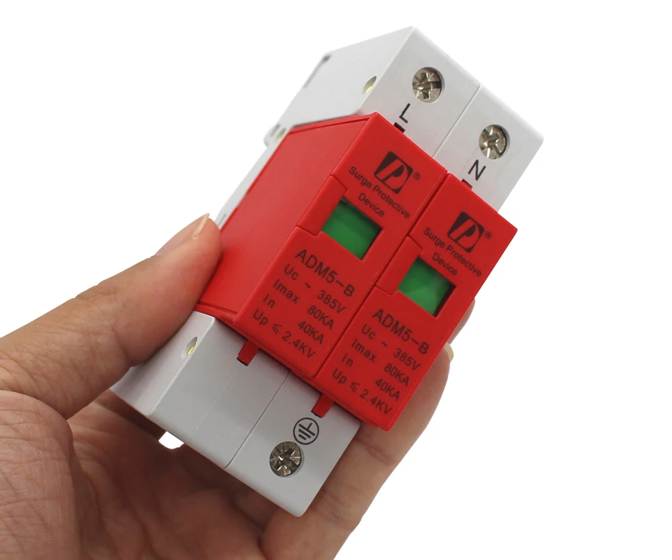 Dispositivo de Proteção contra Surtos de Relâmpago de Baixa p + n ac do Agregado Peças Lote p 80ka 380 v Familiar Tensão 50 - 2 5 Disjuntores