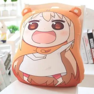 Новинка Sankaku голова Himouto Умару Чан Умару дома косплей MARMOT короткие бархатные куклы и человекообразные куклы - Цвет: 55x50cm