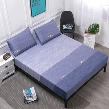 

MECEROCK 1pc 100% Polyester Fitted Sheet Mattress Cover Elastic Printing Bed Sheets Popular Europe Style Mattress Pad Protector