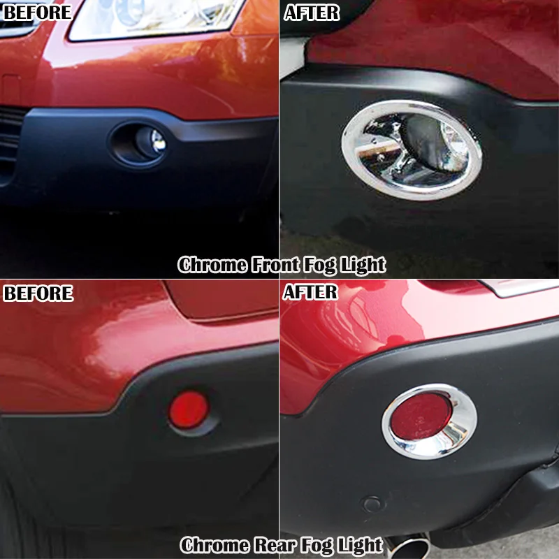 Для Nissan Qashqai / Dualis J10 2007 2008 2009 хромированный передний задний противотуманный