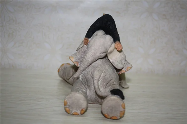 Cute Lifelike Mom and Baby Elephant and Gorilla resin figure toy - 4