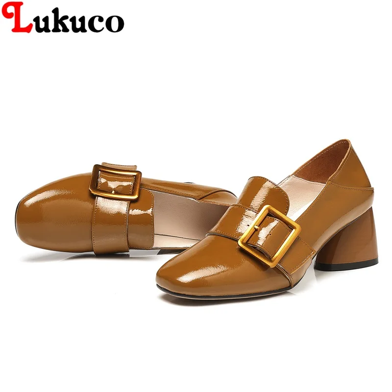 

2018 Lukuco Wholesale New Popular High Quality Genuine Leather Pumps Women's Oversize 42 43 44 45 46 47 48 Handmade Casual Shoes
