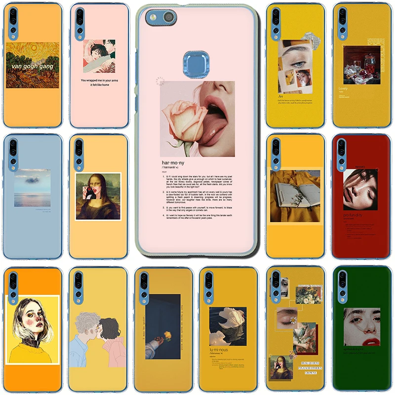 

Great art aesthetic painting Hard phone cover case for Huawei Honor 6A 6C 7A Pro 7C 7X 8 9 10 Lite 8C 8X Play