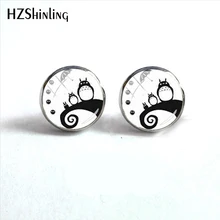 Новое поступление милые серьги-гвоздики Тоторо художественные Мультяшные ювелирные изделия серьги из стекла кабошона дешевый и высококачественный подарок для друга