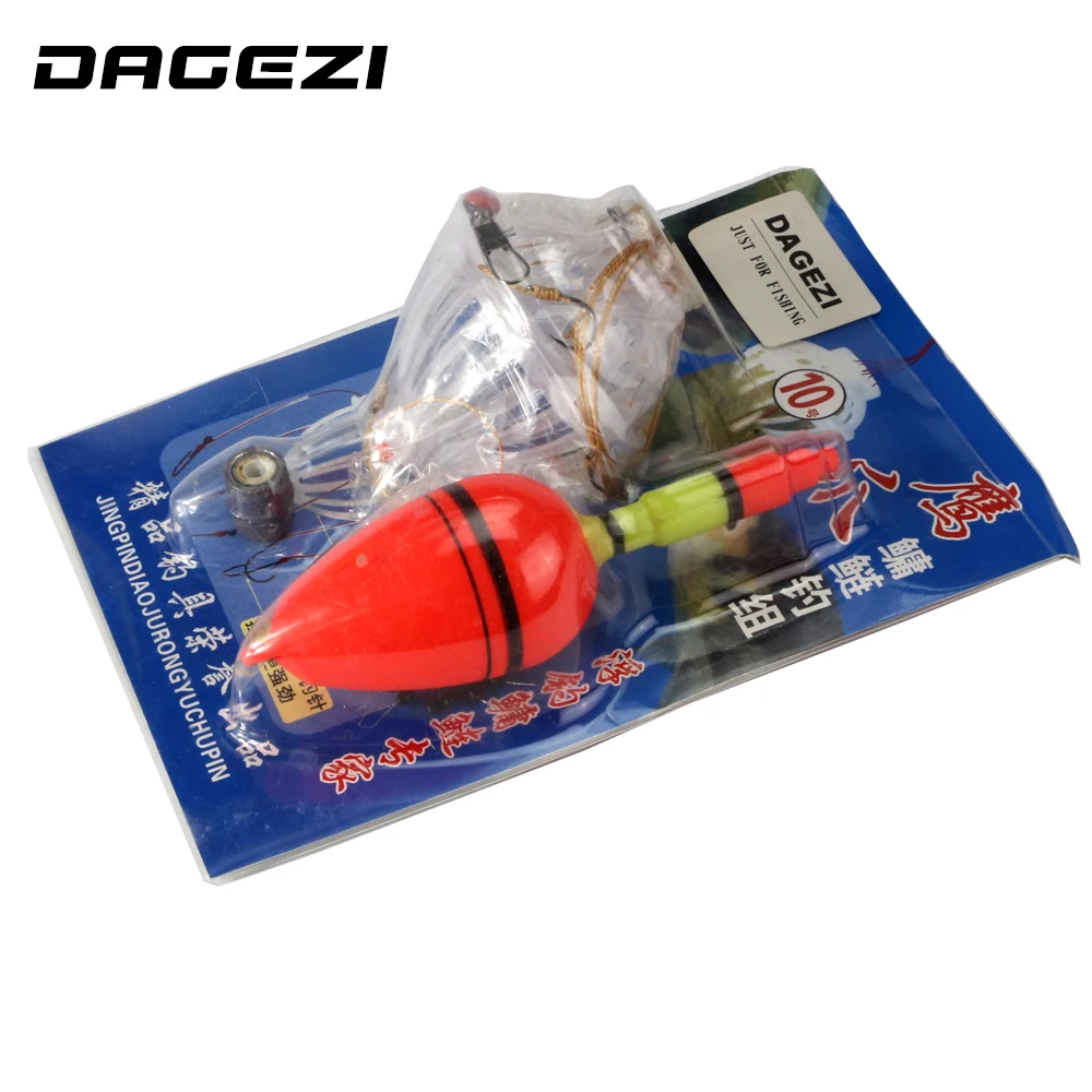 DAGEZI #9 #13 Silver Carp Fishing Float Bobber Sea Monster with Six Strong Explosion Hooks Fishing Tackle box|Fishing Tackle Boxes| - AliExpress