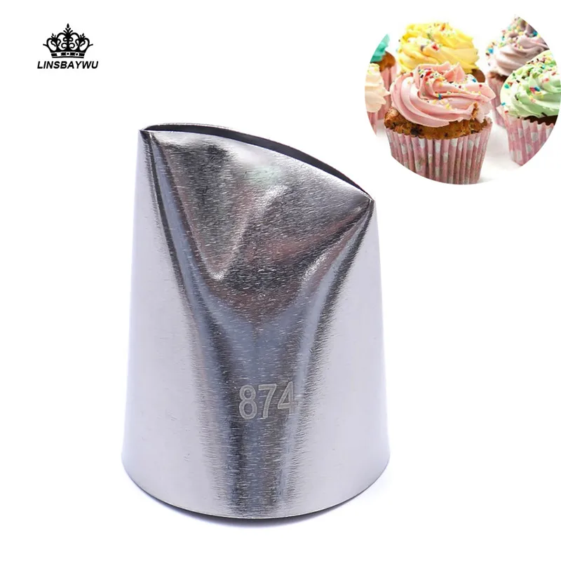 

#874 Stainless Steel Large Flower Petal Icing Piping Nozzle Fondant Cake Cream Decorating Tips Free Shipping