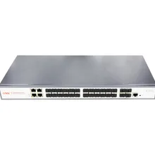 32-Порты и разъёмы полный гигабитный управляемый коммутатор 24x гигабитный SFP оптический Порты+ 4x Gigabit RJ45 Порты+ 4x ГБ, оптический Порты