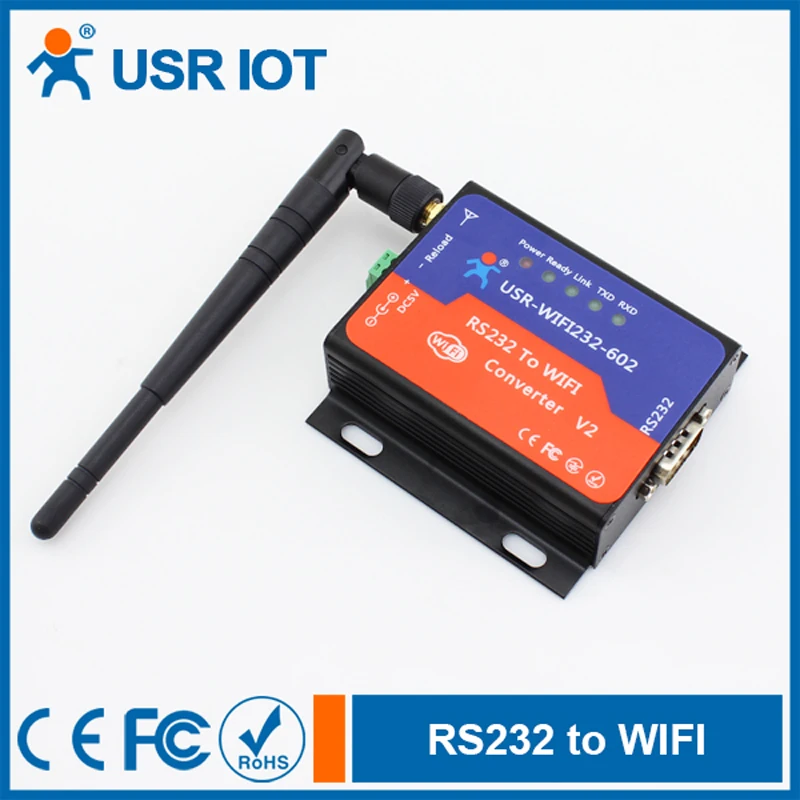 RS232 to WiFi Converter Serial to Wireless WIFI Server Module Data Transmission Device Support