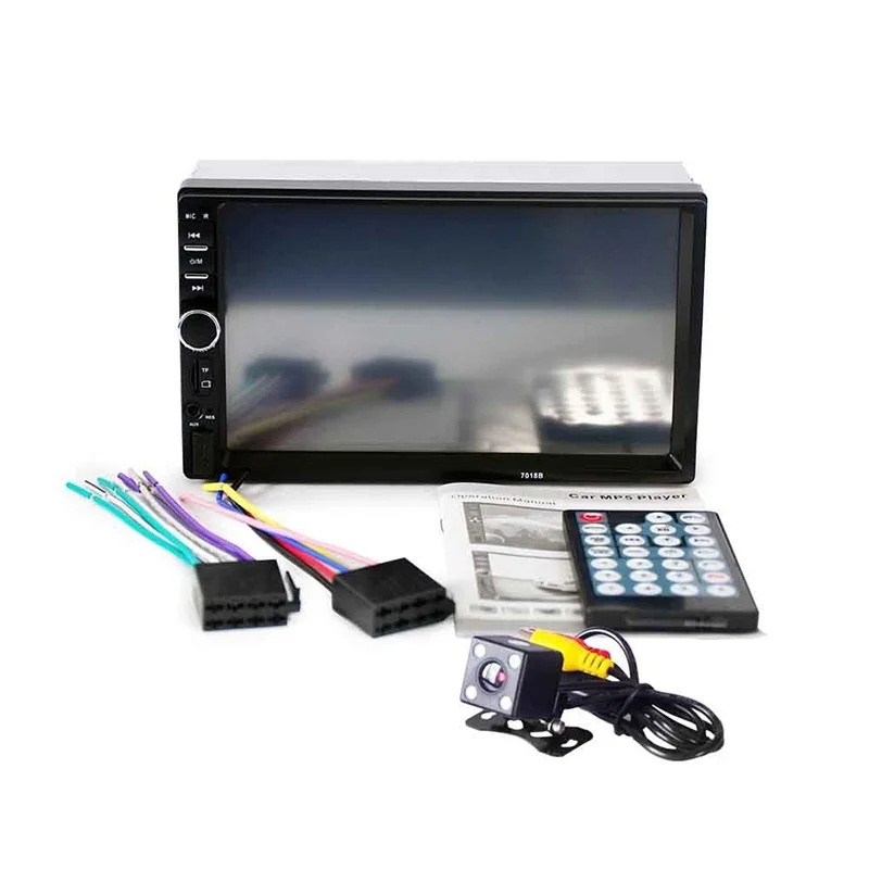 Clearance DHL 10 PCS 7018B 2 Din Car Video Player Auto Audio Stereo MP5 Player 7 inch 2Din Car DVD Player USB FM Bluetooth 5