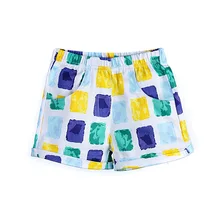 Little Maven/Новые летние брендовые Детские милые синие желтые хлопковые тканые повседневные шорты с эластичной резинкой на талии для девочек