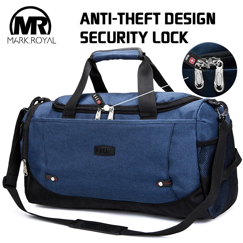 MARKROYAL Multifunctional Waterproof Men Travel Bag Anti-Theft Design Travel Duffle...