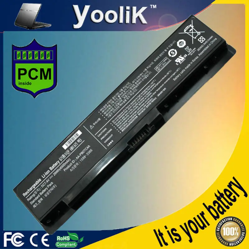 Аккумулятор для ноутбука N310 NP-N310 NP-NC310 серии AA-PB0TC4B/PB0TC4L/PB0TC4M/PB0TC4R/-PB0TC4T/PL0TC6B для samsung