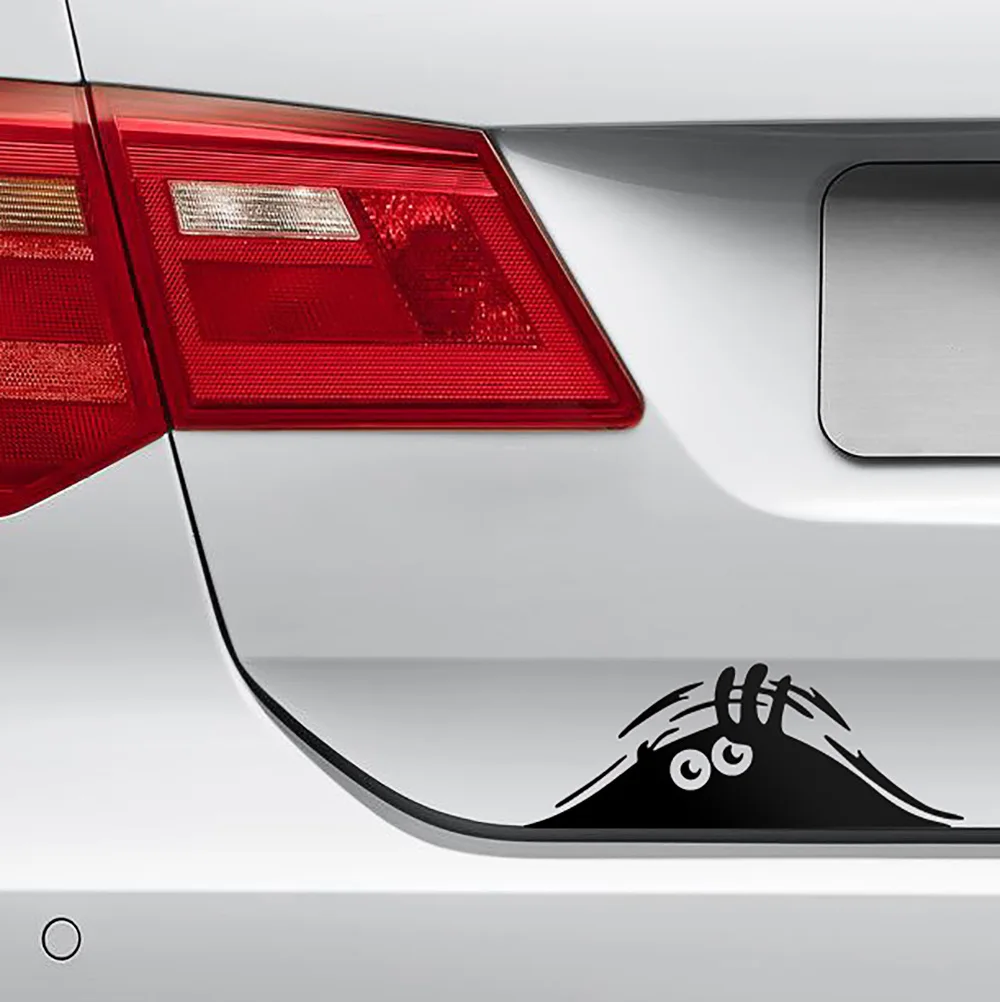 Наклейки на авто Автомобильные наклейки забавный подглядывающий Монстр Светоотражающие Водонепроницаемый модные 3D «большие глаза», автомобильные виниловые наклейки, переводной рисунок украсить автомобильные аксессуары