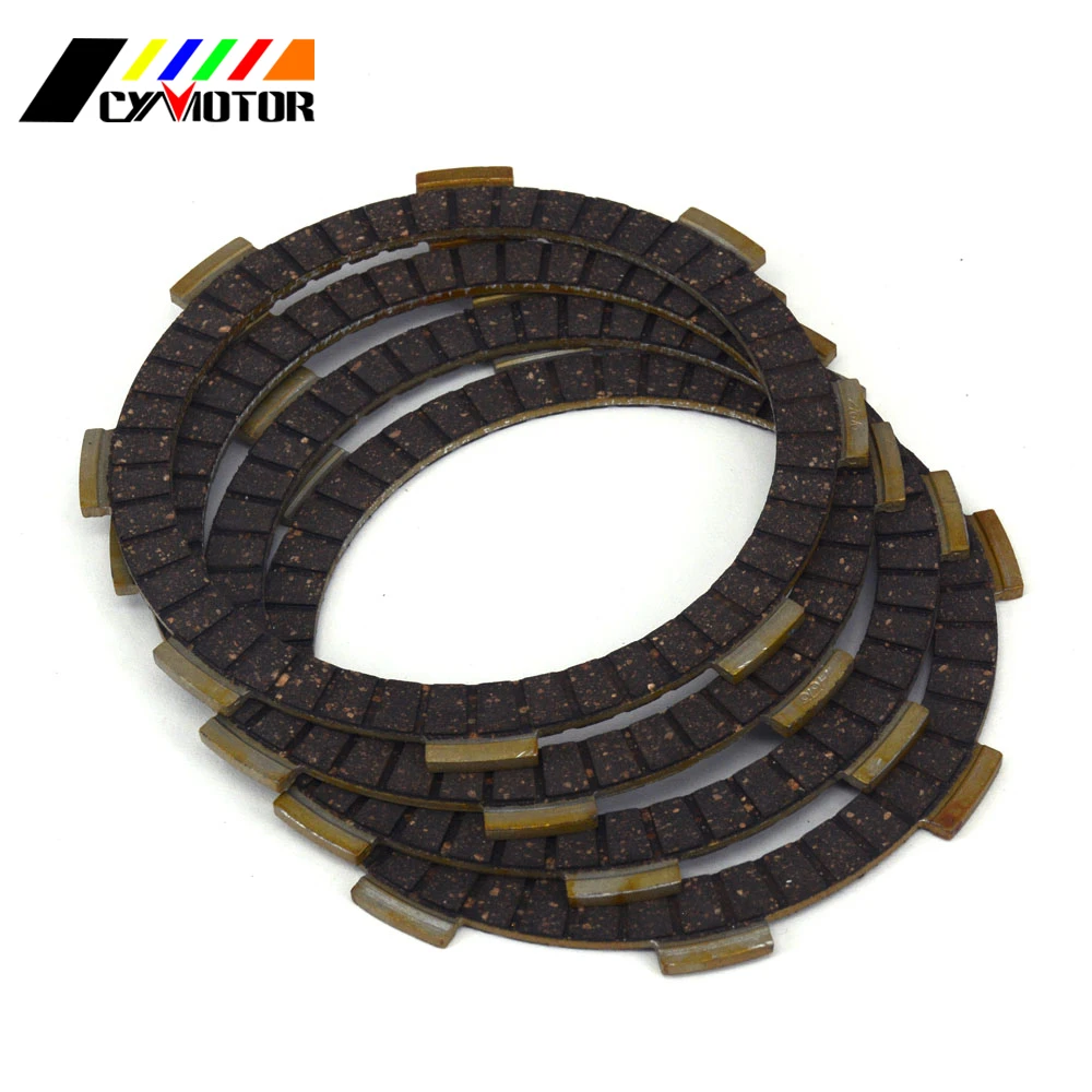 

4PCS Motocycle Clutch Friction Plates Disc Set For HONDA NSR50 CR 60 80 R TRX ACT 90 125 200 CRF100F XL XZ XR 100 ACT YFM 125 R