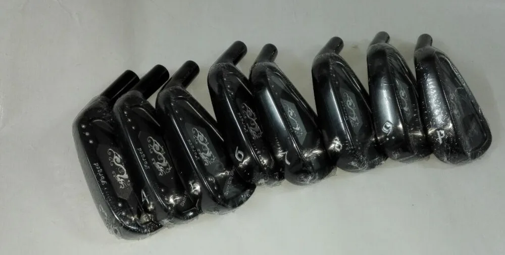 اليد اليمنى نوادي الجولف tourok مزورة الحديد مجموعة الأسود مزورة 3-9pw رئيس لا شافت