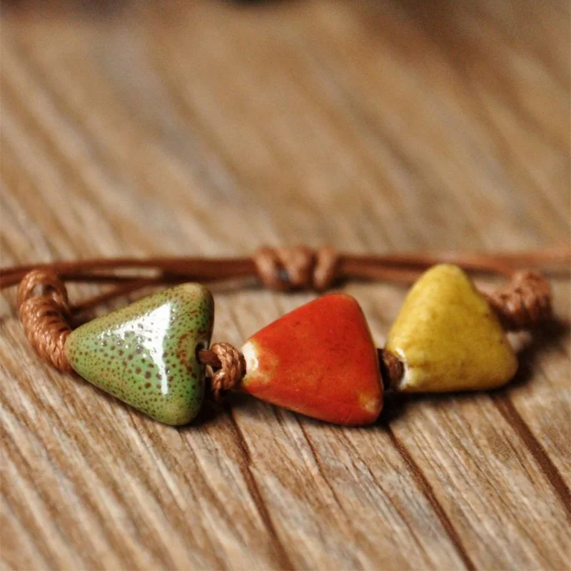 Женский браслет Шарм с керамическими бусинами|charm bracelet|bead charm braceletbracelet heart |
