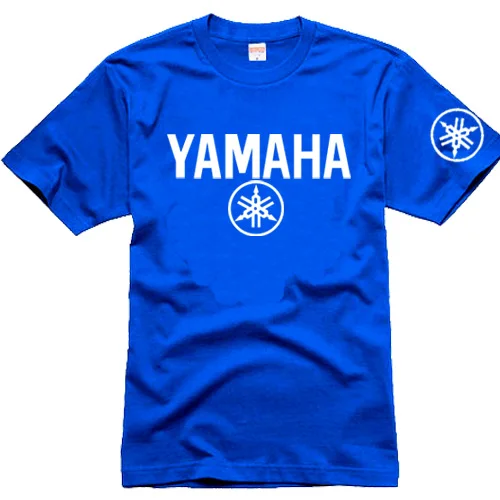

Yamaha logo T-shirt Men's T shirt motorcycle player tshirt top quality 100% cotton short-sleeved clothing TEES NEW T-shirt