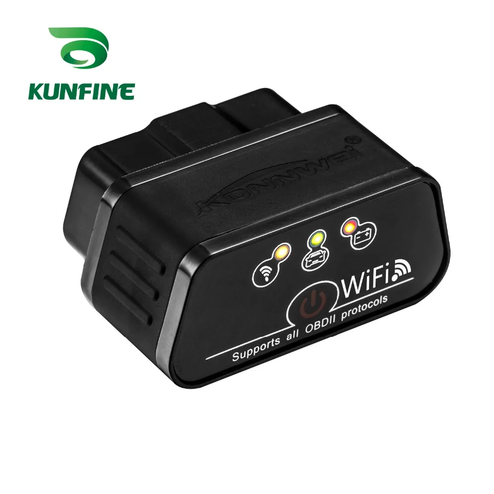 Kunfine автомобильной iCar2 OBD2 ELM327 Икар 2 KW903 Wifi OBD 2 товара сканер инструмент диагностики Интерфейс для IOS iPhone iPad Android