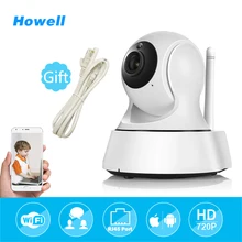 Хауэлл Беспроводной Видеоняни и радионяни мини IP Камера Wi-Fi home security Робот Камера HD 720 P P2P видеонаблюдения Видео Камера ipcamera