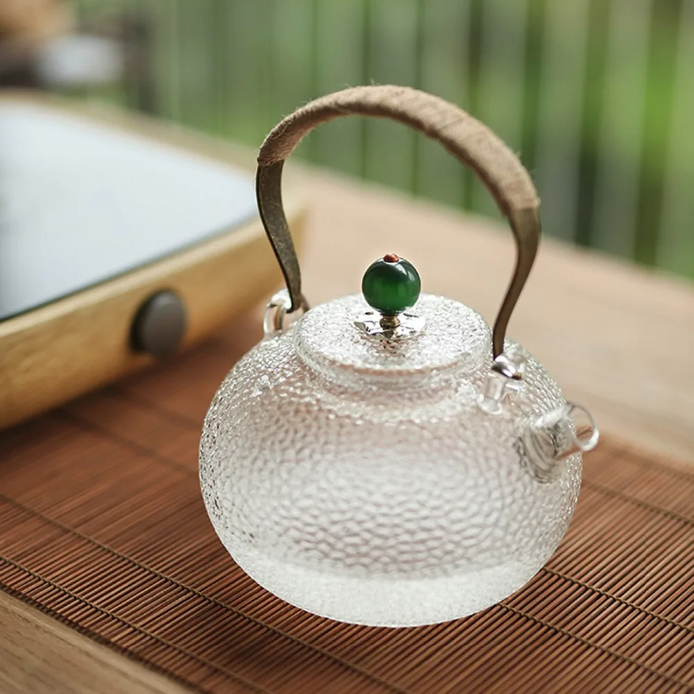 700ml Cute Clear Heat Resistant Glass Teapot High Quality Transparent