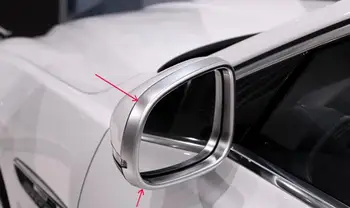 

For Jaguar XF X250 X260 2009 2010 2011 2012 2013 2014 2015 2016 2017 ABS Accessories Door Wing Mirror Eyebrow Cover Trim 2pcs