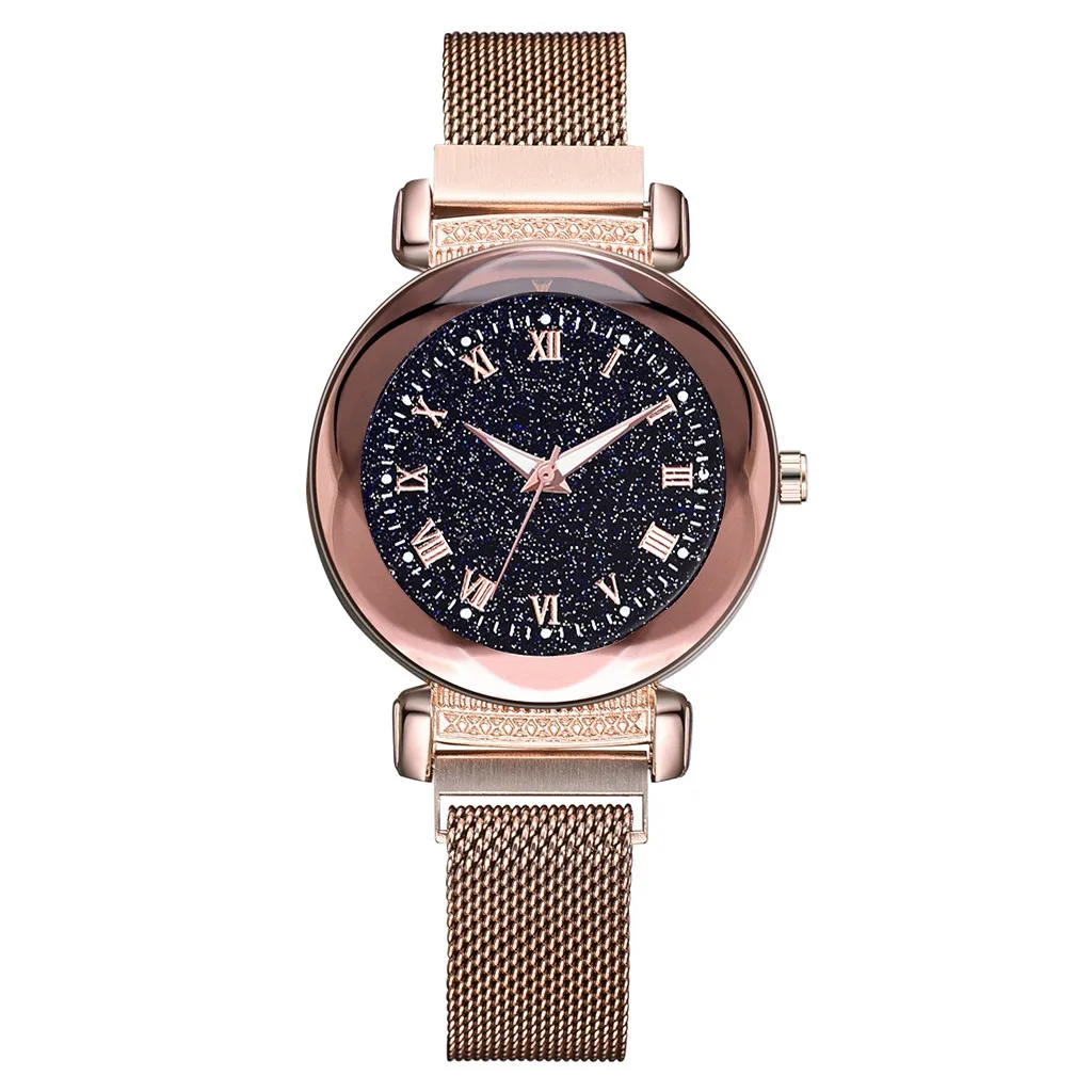 

Fashion Starry Sky Noctilucent Watch Mosaic Diamond Quartz Mesh Belt Lady Watch High quality Top brand Hot sales 2019 new CC