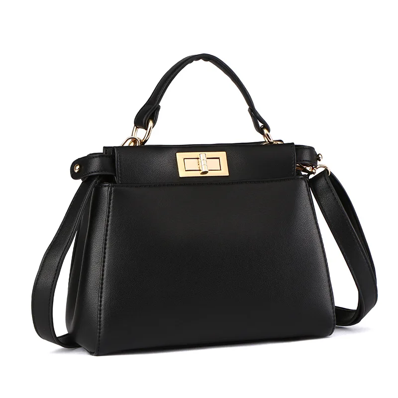 

2019 New Large Capacity Casual Totes Solid Women Leather Handbags Luxury Fashion Shoulder Bags 4 Color Sac A Main