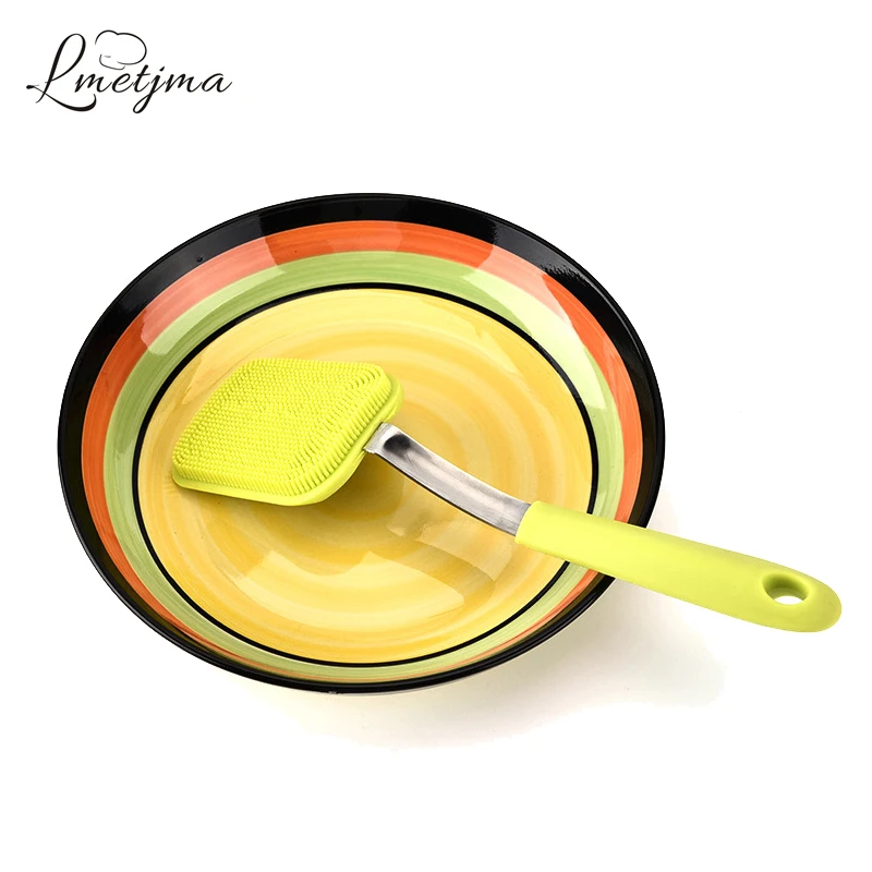 Buy LMETJMA Silicone Hand Kitchen Cleaning Brush Non