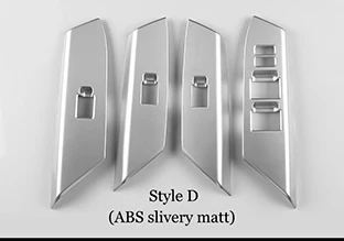 Для Toyota RAV4 RAV 4 левый руль Межкомнатная дверная ручка стеклоподъемник переключатель панель Крышка отделка автомобиля Стайлинг - Название цвета: Style D