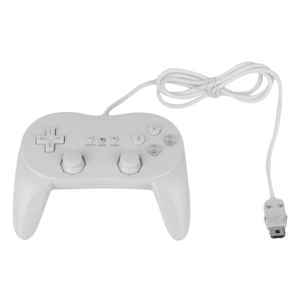  2Pcs Classic Controller Pro Compatible for Nintendo Wii Used  for Playing Virtual Console Games - Black : Video Games