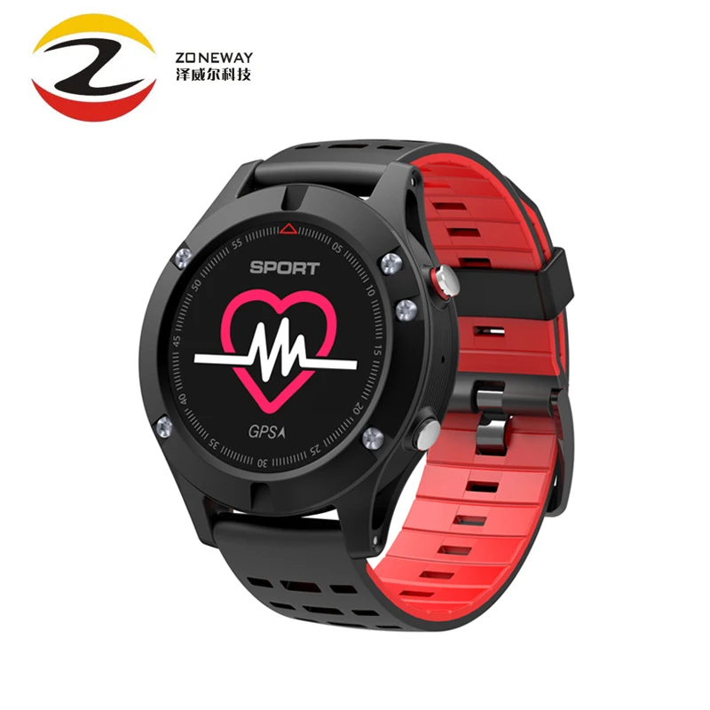 

Zonway 2018 F5 GPS watch Heart Rate Monitor GPS Multi-Sport Mode OLED Altimeter Bluetooth Fitness Tracker IP67 BRIM Smart Watch