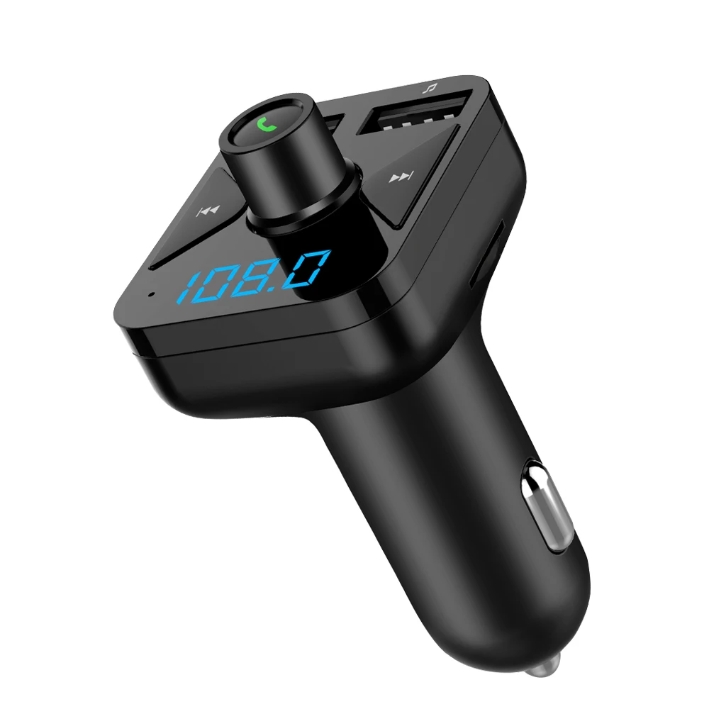 Bluetooth автомобильный комплект Автомобильный MP3 fm-передатчик 3.4A Смарт двойной USB зарядное устройство Поддержка переключатель папки TF карта U диск воспроизведения музыки