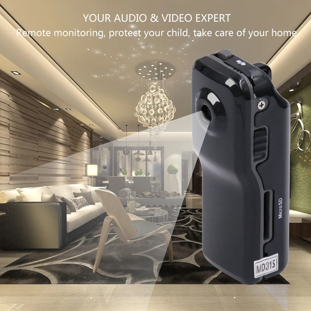 Бесплатная доставка TF карты памяти MD81S Многофункциональный Мини DVR CCTV Wi Fi Камера