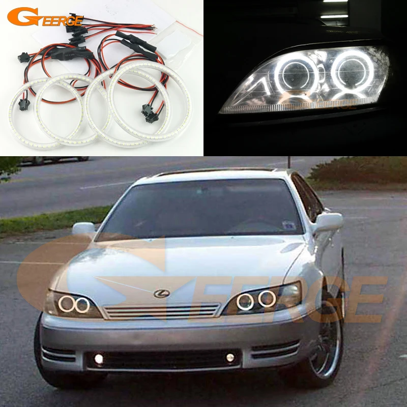 Для Lexus ES300 Тойота windom 1992 1993 1994 1995 1996 отлично Ультра-яркий освещения SMD из светодиодов глаза Ангела гало кольцо комплект Для Lexus ES300 Тойота windom 1992 1993 1994 1995 1996 отлично Ультра-яркий освещения SMD из светодиодов глаза Ангела гало кольцо комплект