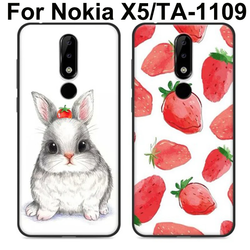 5 86 дюймовый Модный чехол для Nokia X5 милый мультяшный мягкий телефона NokiaX5 X 5/TA 1109