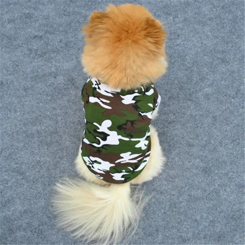 Камуфляжная одежда для домашних любимцев собак кошек, пальто с капюшоном, камуфляжная футболка для щенков, собачек, XS-L, AA