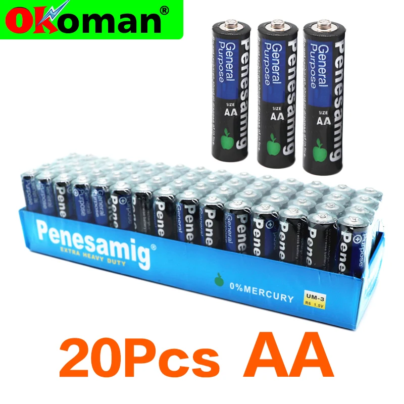 

Original 20PCS pattern Alkaline Dry Battery AA 1.5V Baterias For camera,calculator, alarm clock, mouse ,remote control 2Abattery