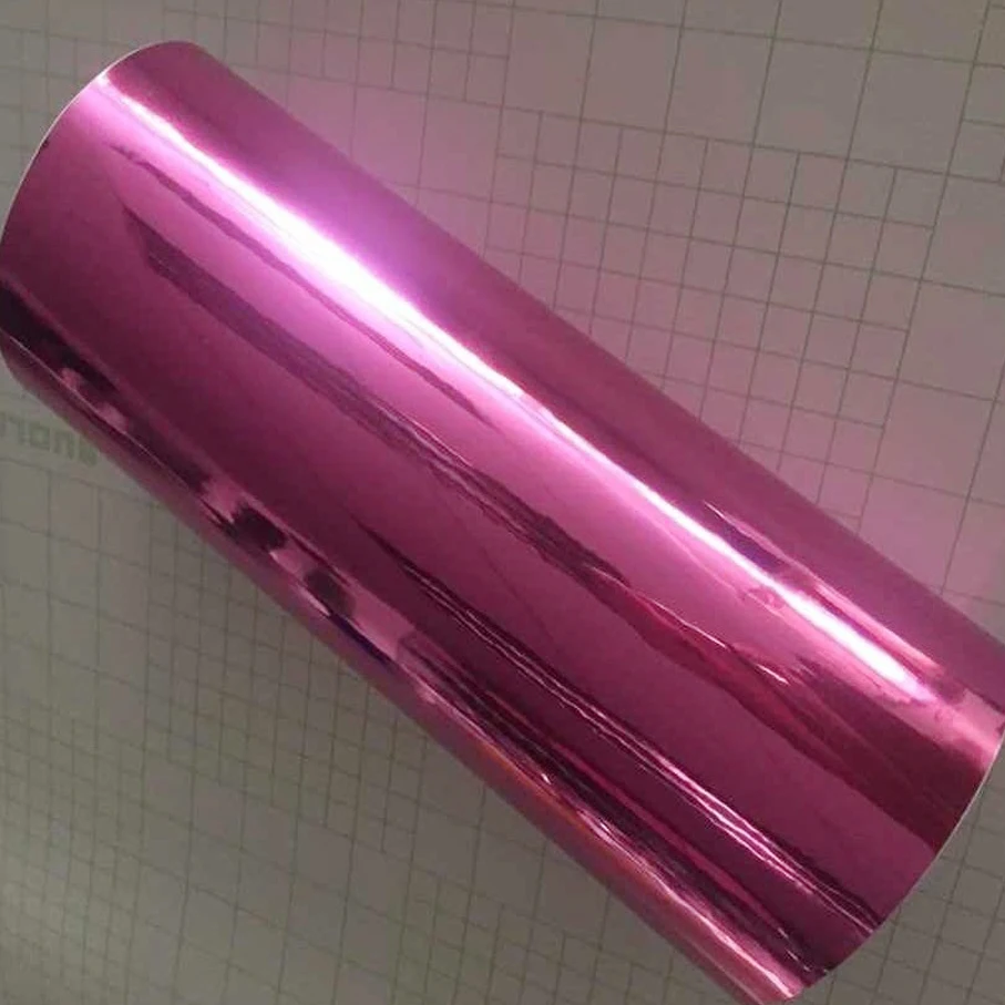 

7 Sizes The newest High stretchable mirror rose red Chrome Mirror flexible Vinyl Wrap Sheet Roll Film Car Sticker Decal Sheet