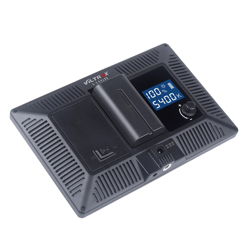 Viltrox L116B Camera LED Video Light Slim LCD Display Dimmable Studio Lamp Panel Battery & Charger  - 32818974706