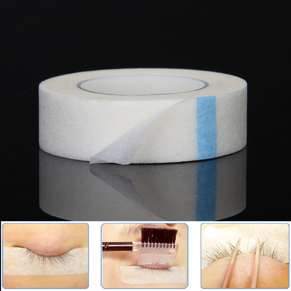 

3PCS Silk Eye Pad Eyelash Extension Glue Under Patch Professional Eyelash Lash Extension Micropore Paper Medical Tape