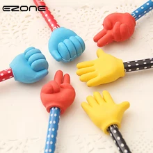 EZONE 3 шт жесты карандаш милый дизайн рок-бумаги-в форме ножниц ручки с милой конфеты цвет ластик для детей школьные поставки