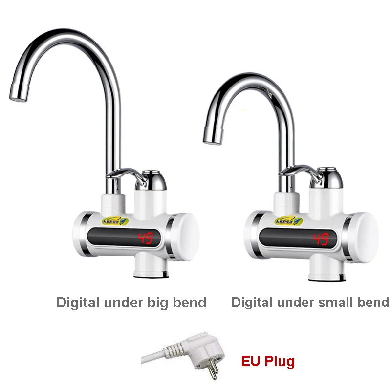 3000W Instant Electric Water Heater Faucet Kitchen Tap Hot Water Heating Cold Faucet Tankless Instantaneous Water Heater EU Plug (3)