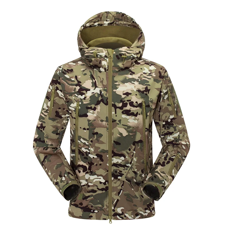 Softshell походные куртки камуфляжная охотничья одежда мужская зимняя внутренняя