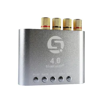 

Mini 50W+50W Stereo Hifi Bluetooth Power AMP Amplifier Audio Headphone (Sliver)