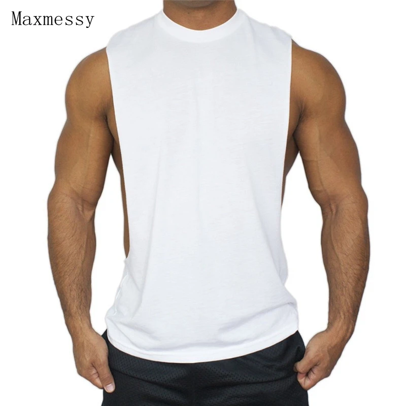 

Maxmessy Men Compression Base Layer Sleeveless Summer Gym Thermal Under Top Tees Running Vests Tank Tops Fitness T Shirts MC094