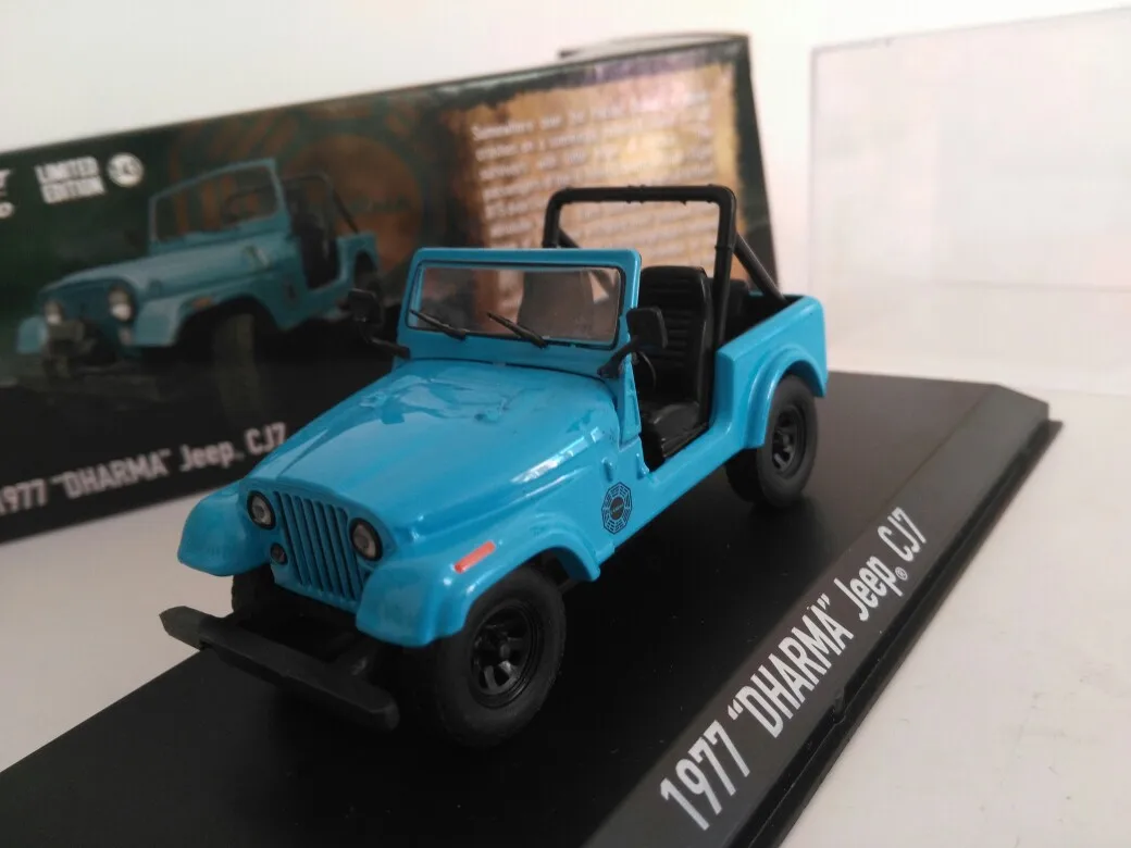 GL 1:43 1977 Дхарма JEEP CJ7 сплав модель машинки, Diecast металлические игрушки подарок на день рождения для детей, носки для мальчиков