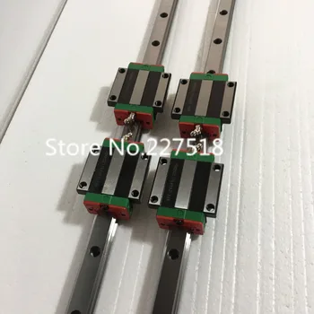 

30mm Type 2pcs HGR30 Linear Guide Rail L1000mm rail + 4pcs carriage Block HGW30CC blocks for cnc router