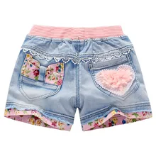Summer Fashion Children Denim Shorts Baby Girls Cotton Sand Short Kids Girl Casual Jeans Shorts 3-12Yyears