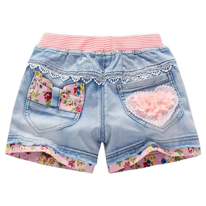 2018 Summer Fashion Children Denim Shorts Baby Girls 100 Cotton Sand